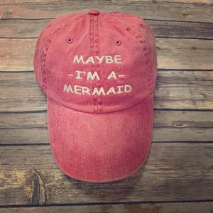 Maybe I’m a Mermaid Vintage Embroidered Hat